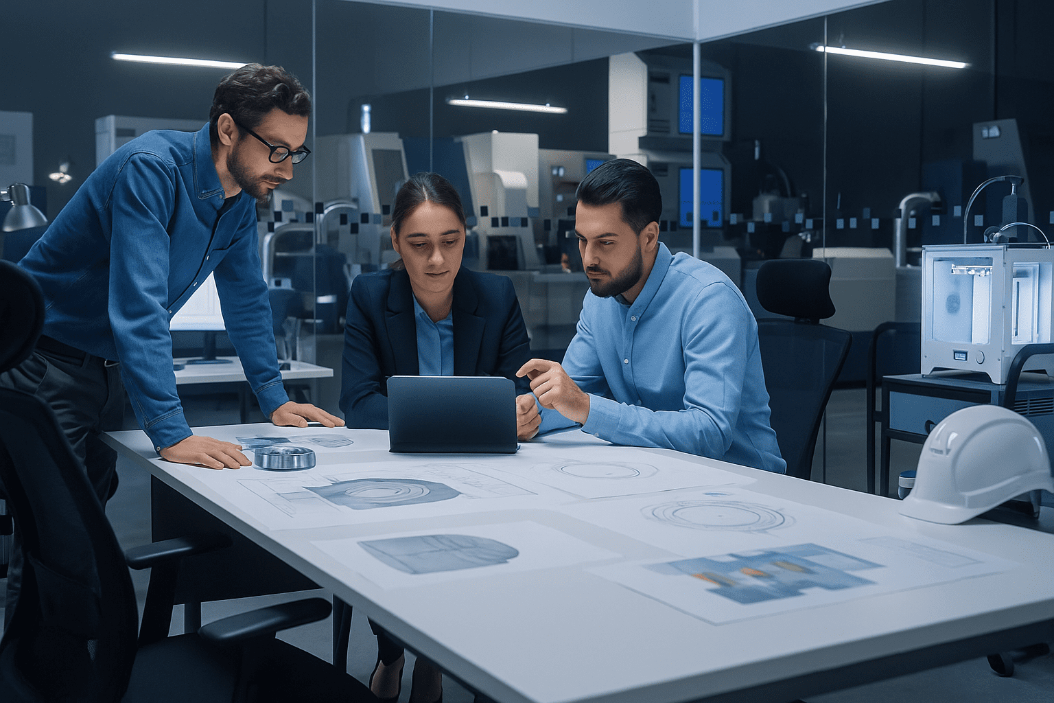 team working on background checks